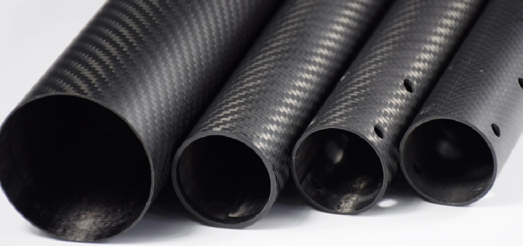 China Customizable Straight Carbon Fiber Pipe Twill Pattern Carbon Fiber Tube