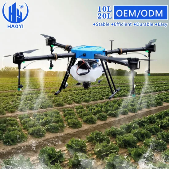 10 20 L Granja Pulverizador de pesticidas agrícolas Fumigar Uav Pulverizador de cultivos Agricultura Marco de fibra de carbono Pulverización agrícola Drone Pulverizador agrícola Precio